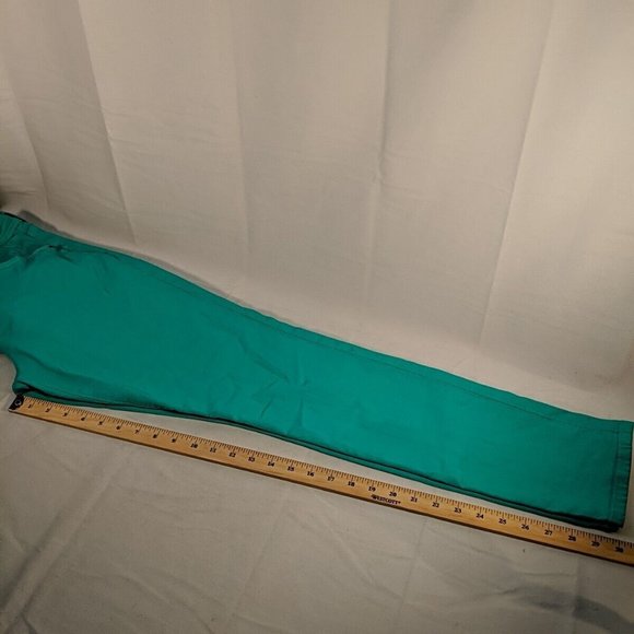 Bench Teal Blue Pool Green Skinny Jeans Pants Womens 32 Slim BLMA0270-19 - Picture 5 of 8